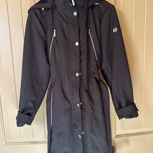 Michael Kors belted trench women’s waterproof coat Black